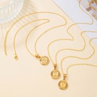 Casual Streetwear Letter Stainless Steel Copper Plating 18k Gold Plated Pendant Necklace main image 4