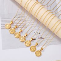 Casual Streetwear Letter Stainless Steel Copper Plating 18k Gold Plated Pendant Necklace main image 3