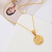 Casual Streetwear Letter Stainless Steel Copper Plating 18k Gold Plated Pendant Necklace sku image 10