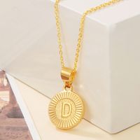 Casual Streetwear Letter Stainless Steel Copper Plating 18k Gold Plated Pendant Necklace sku image 22
