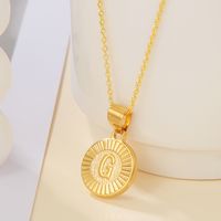 Casual Streetwear Letter Stainless Steel Copper Plating 18k Gold Plated Pendant Necklace sku image 23
