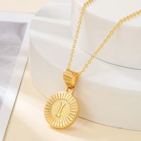 Casual Streetwear Letter Stainless Steel Copper Plating 18k Gold Plated Pendant Necklace sku image 4