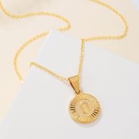 Casual Streetwear Letter Stainless Steel Copper Plating 18k Gold Plated Pendant Necklace sku image 13