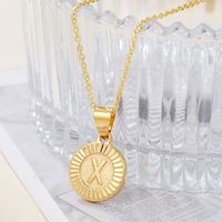 Casual Streetwear Letter Stainless Steel Copper Plating 18k Gold Plated Pendant Necklace sku image 20