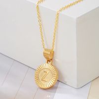 Casual Streetwear Letter Stainless Steel Copper Plating 18k Gold Plated Pendant Necklace sku image 9