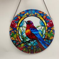 Cartoon Style Cute Bird Arylic Pendant Artificial Decorations sku image 1