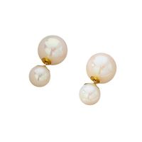 1 Pair IG Style Simple Style Solid Color Imitation Pearl Ear Studs main image 2
