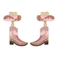 1 Pair Cowboy Style Modern Style Shoe Alloy Drop Earrings sku image 5