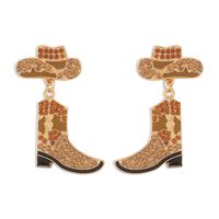1 Pair Cowboy Style Modern Style Shoe Alloy Drop Earrings sku image 4