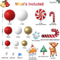 Weihnachten Einfacher Stil Tier Aluminiumfolie Weihnachten Luftballons main image 5