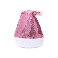 Christmas Classic Style Color Block Cloth Party Christmas Hat main image 3