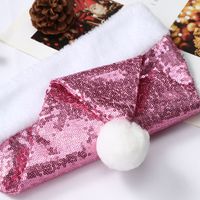 Christmas Classic Style Color Block Cloth Party Christmas Hat main image 4