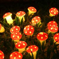 Christmas Simple Style Mushroom Plastic Indoor Lightings sku image 1