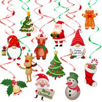 Christmas Classic Style Santa Claus Paper Holiday Festival Decorative Props main image 1