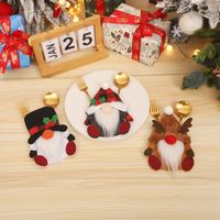 Christmas Cartoon Style Santa Claus Polyester Family Gathering Party Festival Cutlery Bag main image 2