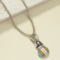 Cartoon Style Cute Retro Rabbit Stainless Steel Plating 14k Gold Plated Pendant Necklace main image 1