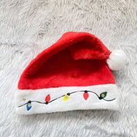 Christmas Classic Style Color Block Yarn Party Christmas Hat main image 1