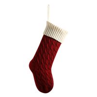Christmas Simple Style Color Block Acrylic Holiday Christmas Socks sku image 6