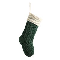 Christmas Simple Style Color Block Acrylic Holiday Christmas Socks sku image 7