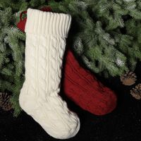 Christmas Simple Style Color Block Acrylic Holiday Christmas Socks main image 3