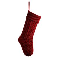 Christmas Simple Style Color Block Acrylic Holiday Christmas Socks sku image 1
