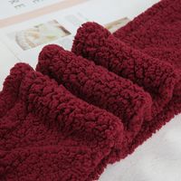 Women's Simple Style Solid Color Fleece Scarf main image 4