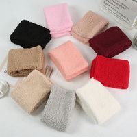 Women's Simple Style Solid Color Fleece Scarf main image 2