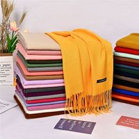 Women's Simple Style Solid Color Polyester Scarf main image 2