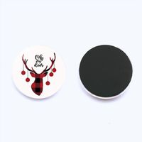 Christmas Snowflake Elk Refridgerator Magnets Crystal Glass Magnetic Creative Whiteboard Stickers Home Decorations 25mm main image 4