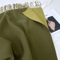 Women's Basic Solid Color Imitation Cashmere Scarf main image 2