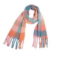 Women's Basic Plaid Polyester Scarf sku image 28