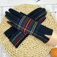 Unisex Vintage Style Color Block Gloves 1 Pair sku image 6