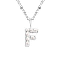Vintage Style Letter Stainless Steel Plating Pendant Necklace sku image 6