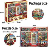 Christmas Advent Calendar Puzzles Kids(7-16years) Color Block Paper Toys main image 5