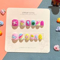 Sweet Simple Style Heart Shape Candy Plastic Nail Patches 1 Set sku image 8