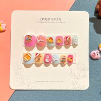 Sweet Simple Style Heart Shape Candy Plastic Nail Patches 1 Set sku image 16