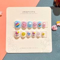 Sweet Simple Style Heart Shape Candy Plastic Nail Patches 1 Set sku image 12