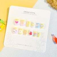 Sweet Simple Style Heart Shape Candy Plastic Nail Patches 1 Set sku image 20