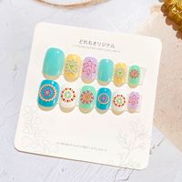 Sweet Simple Style Heart Shape Candy Plastic Nail Patches 1 Set sku image 32
