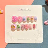 Sweet Simple Style Heart Shape Candy Plastic Nail Patches 1 Set sku image 17