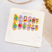 Sweet Simple Style Heart Shape Candy Plastic Nail Patches 1 Set sku image 37