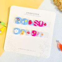 Sweet Simple Style Heart Shape Candy Plastic Nail Patches 1 Set sku image 22