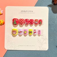Sweet Simple Style Heart Shape Candy Plastic Nail Patches 1 Set sku image 14