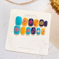 Sweet Simple Style Heart Shape Candy Plastic Nail Patches 1 Set sku image 30
