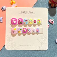 Sweet Simple Style Heart Shape Candy Plastic Nail Patches 1 Set sku image 7