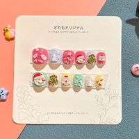 Sweet Simple Style Heart Shape Candy Plastic Nail Patches 1 Set sku image 15