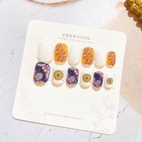 Sweet Simple Style Heart Shape Candy Plastic Nail Patches 1 Set sku image 31