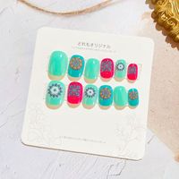 Sweet Simple Style Heart Shape Candy Plastic Nail Patches 1 Set sku image 35