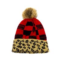 Women's Classic Style Streetwear Plaid Eaveless Wool Cap main image 5