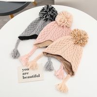 Children Unisex Sweet Simple Style Solid Color Wool Cap main image 2